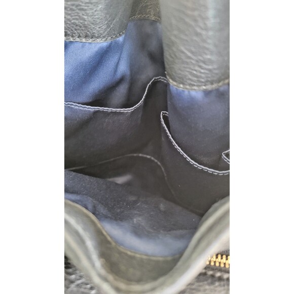 Coach Black  Leather Madison Pebbled Phoebe Shoulder Bag w Gold Hardware Purple - Picture 11 of 16